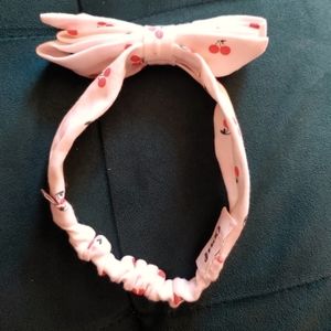 Oeuf NYC Cherries Newborn Baby Bow Headband